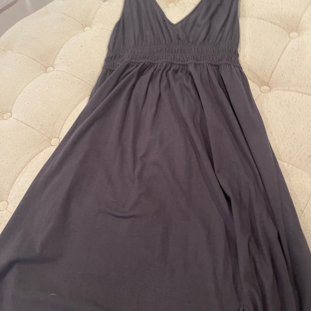 Jcrew women’s navy/grey cotton sleeveless dress with v neckline - Picture 7 of 9